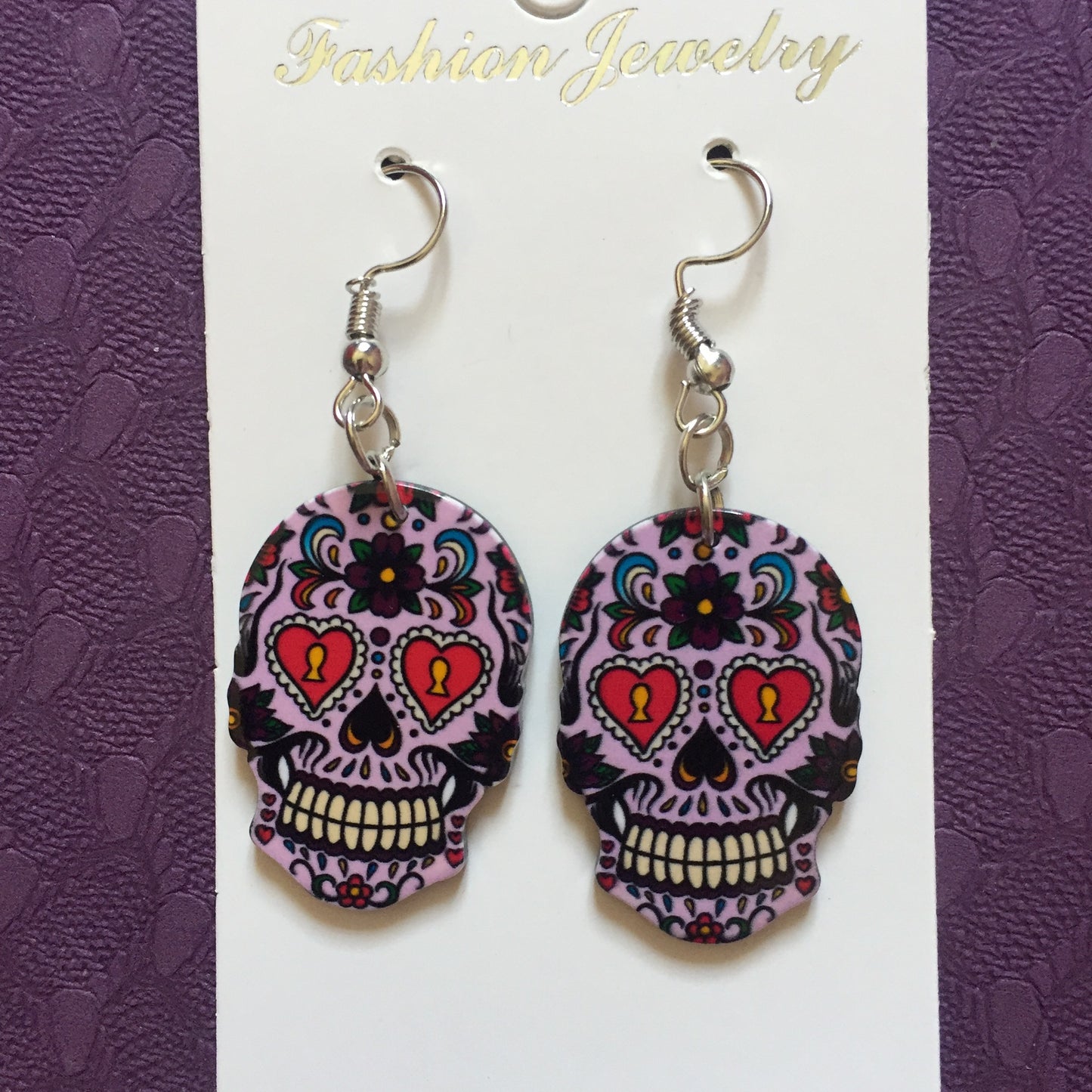 Halloween skull earrings