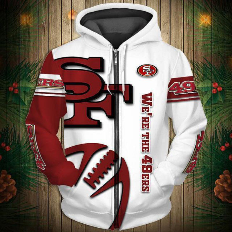 US NFL Rugby Zipper jacket