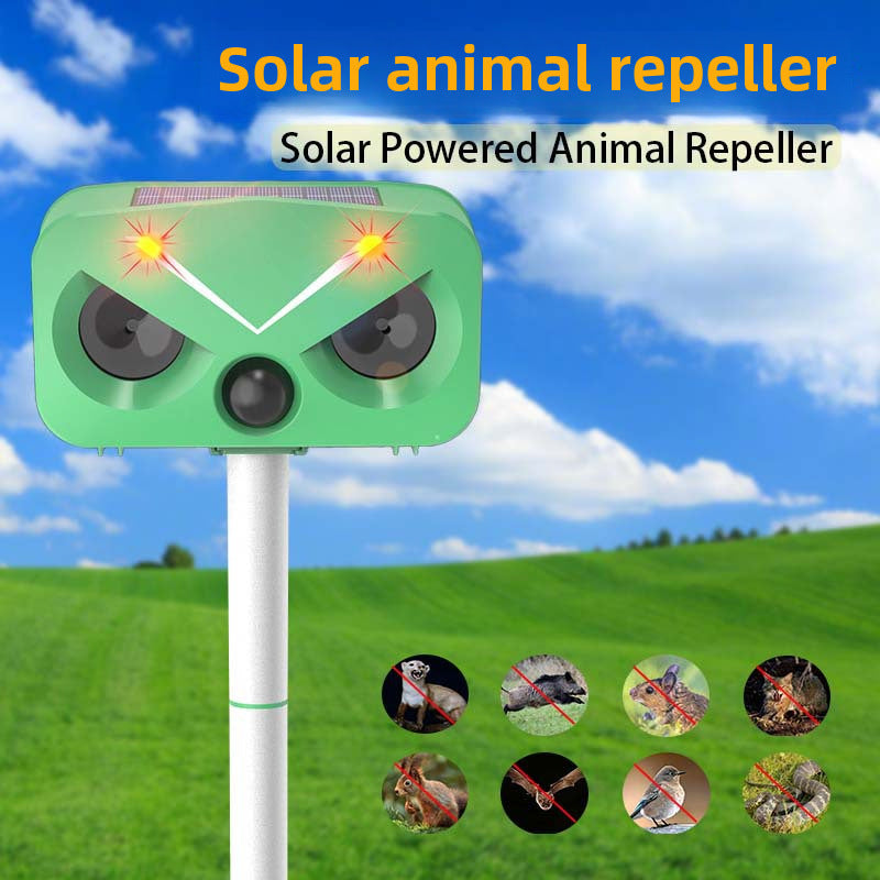 Solar Ultrasound To Catch Animals Outdoor Waterproof Sun Protection Snake Mole Buzzer Rat Repellent