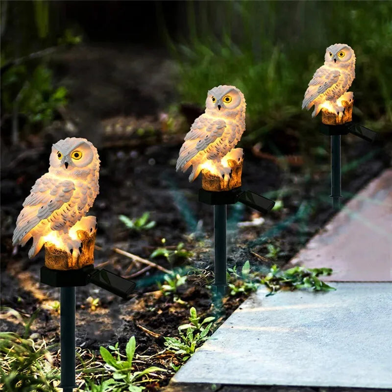 Solar Lamp Owl Animal Garden Lights Solar Powered Waterproof Solar Lights