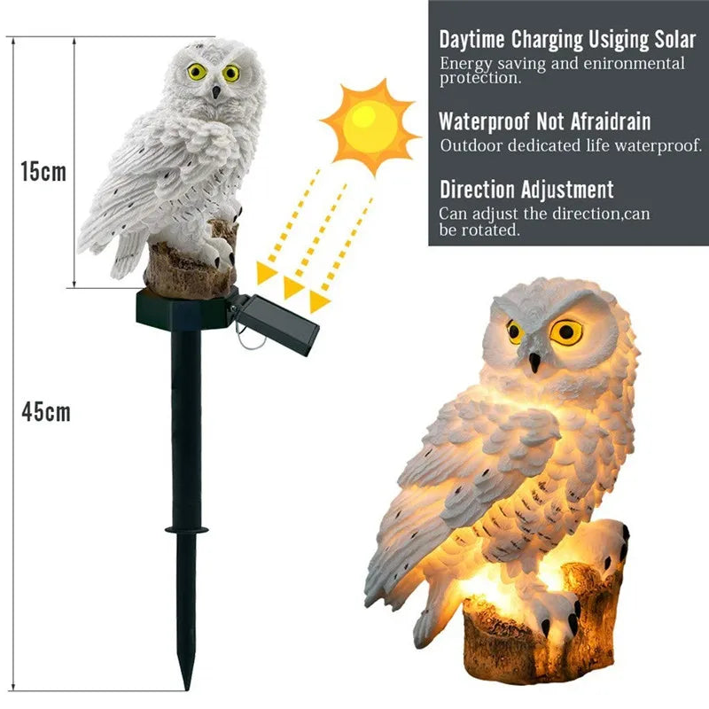 Solar Lamp Owl Animal Garden Lights Solar Powered Waterproof Solar Lights